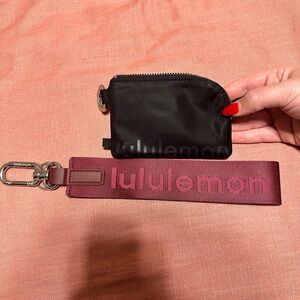 Lululemon wallet keychain